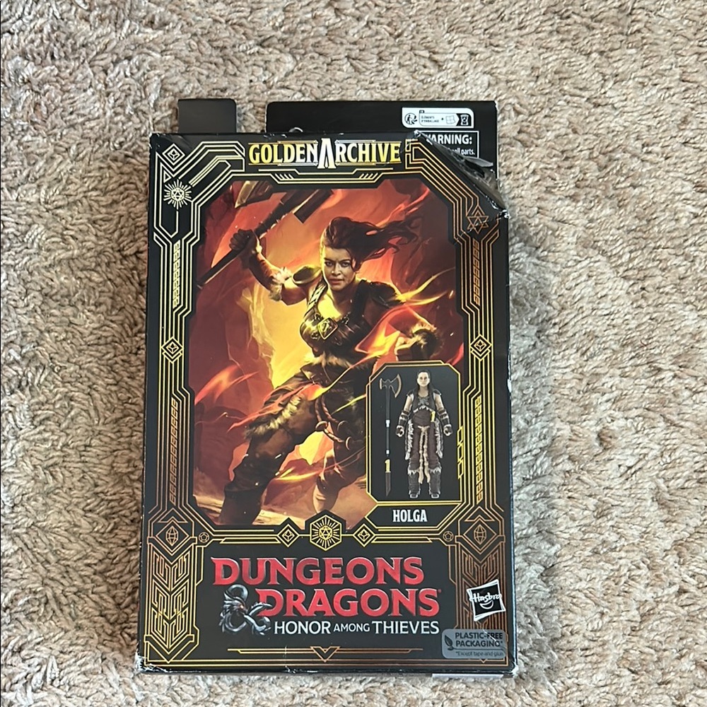 Dungeons and Dragons Honor Among Thieves Holga figure, some damage to box
